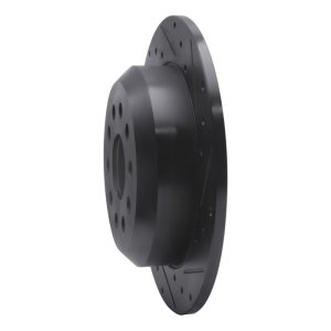 Jeep Wrangler Brake Rotor (1) - Rear Right - R1 Concepts - Drilled & Slotted - Black - `18-`25 Jeep Wrangler Brake Rotor (1) - Rear Right - R1 Concepts - Drilled & Slotted - Black - `18-`25